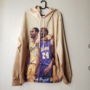 Kobe Bryant R.I.P. Sports Hoodie Large Gold Ombre